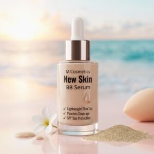 M Cosmetics New Skin BB Serum – Lightweight Skin Tint Foundation, Poreless Coverage & SPF Sun Protection